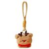 Polyester Christmas Keychain Santa Claus Plush Keyring New Key Pendant  Decoration