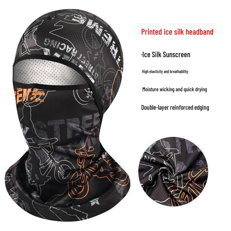 Unisex Summer Cycling & Motorcycle Full Face Windproof Headgear
