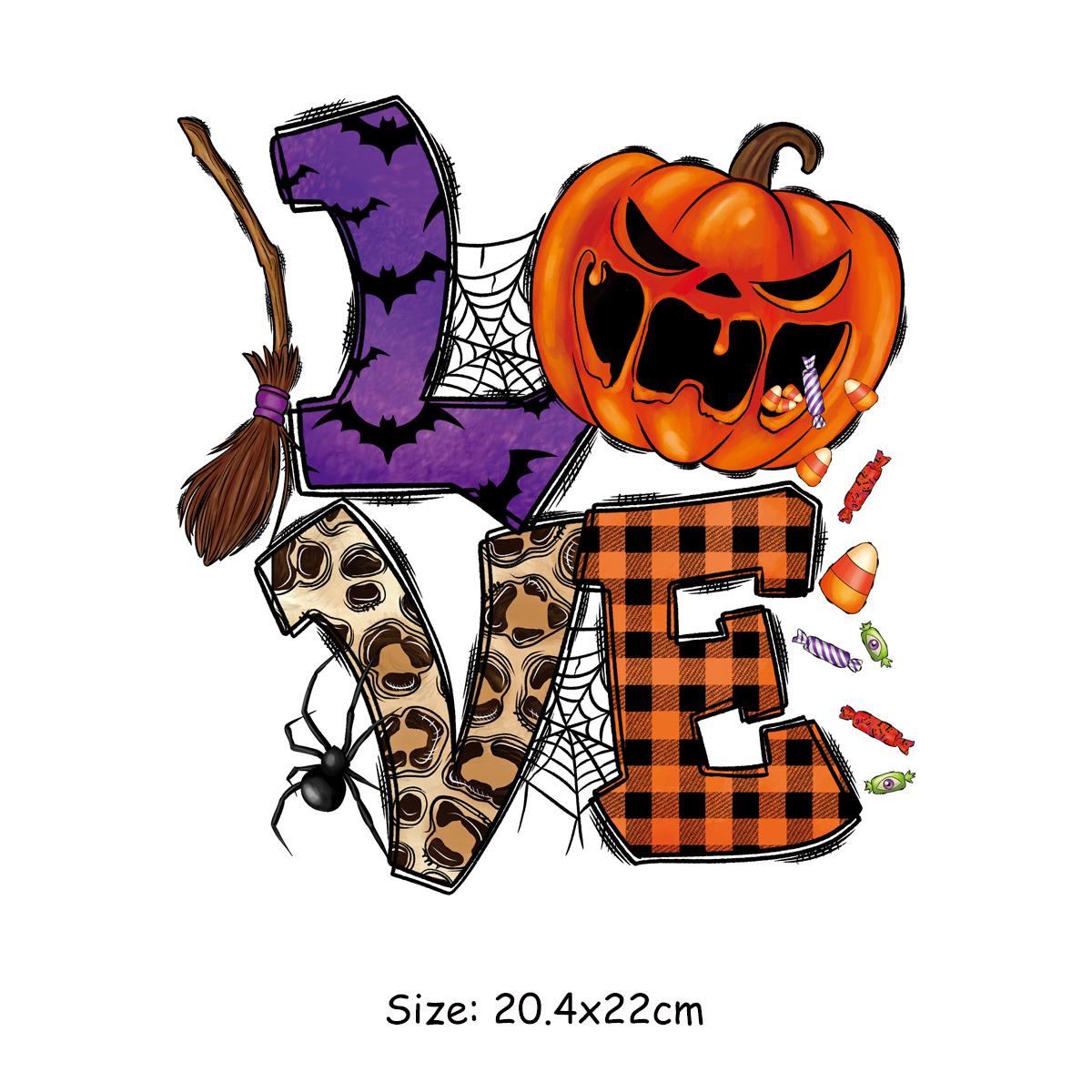 

Новий патч 2023 року для одягу Хеллоуїн Мистецтво Ремесла Прасування Термоклейка Перекладка Одяг Аплікація Аксесуар своїми руками Перенесення для прасування