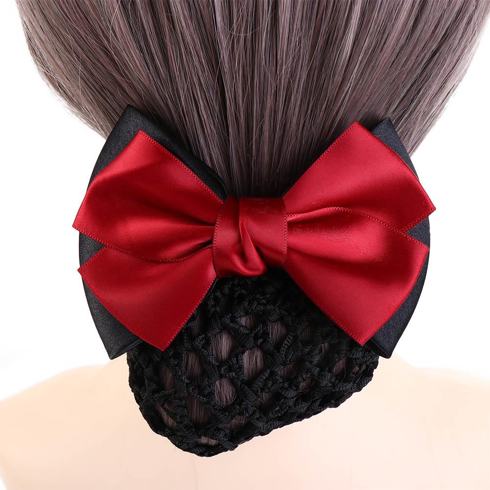 Hair Accessories Hair Clip Bowknot Net Bun Hair Cover Women Barrette Net Bun Crochet Net Bun Snood