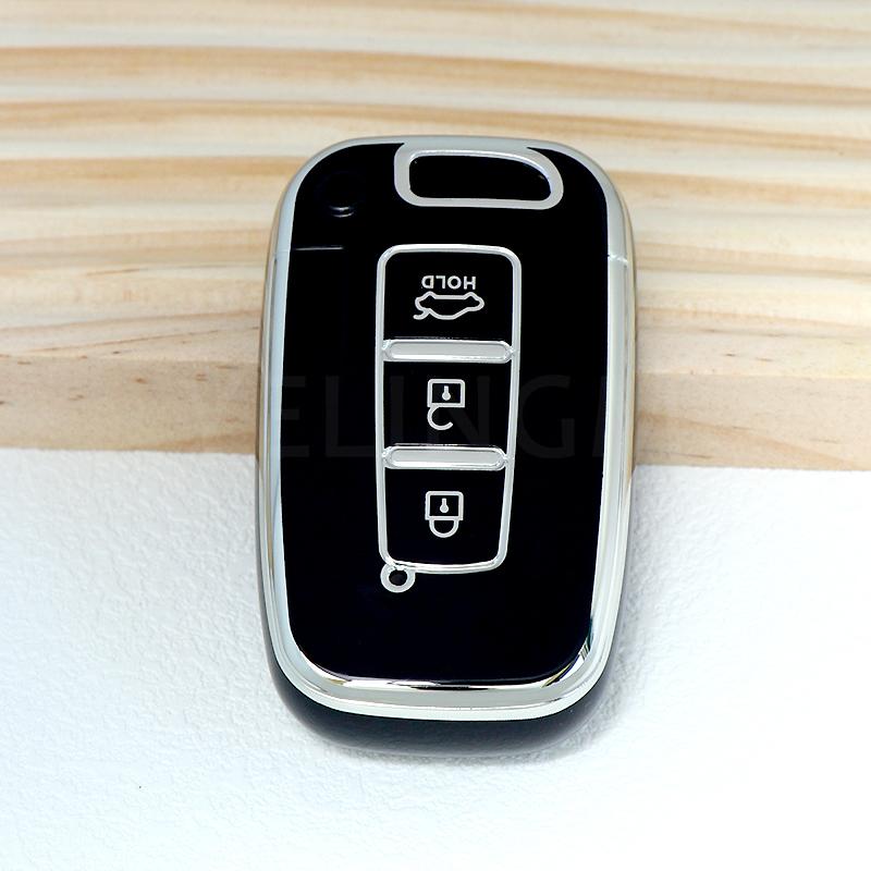 3 4 Buttons Tpu Car Key Case Cover For Hyundai Ix35 Sonata 8 For Kia Forte Rio 3 K2 K3 K5 Sportage Auto Key Chain Accessories