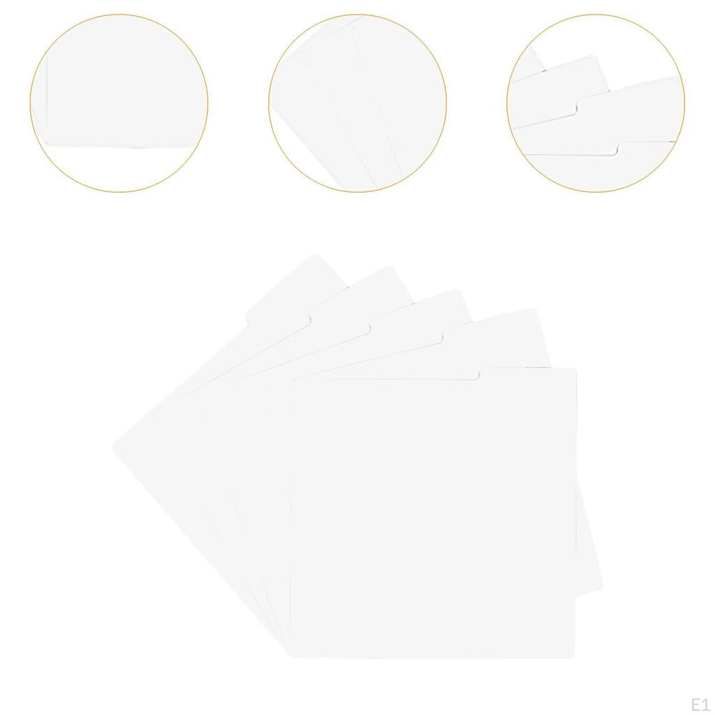Record Dividers Card Thin DIY Double Sided Quick Find 12 inch Category Markers for LP Media