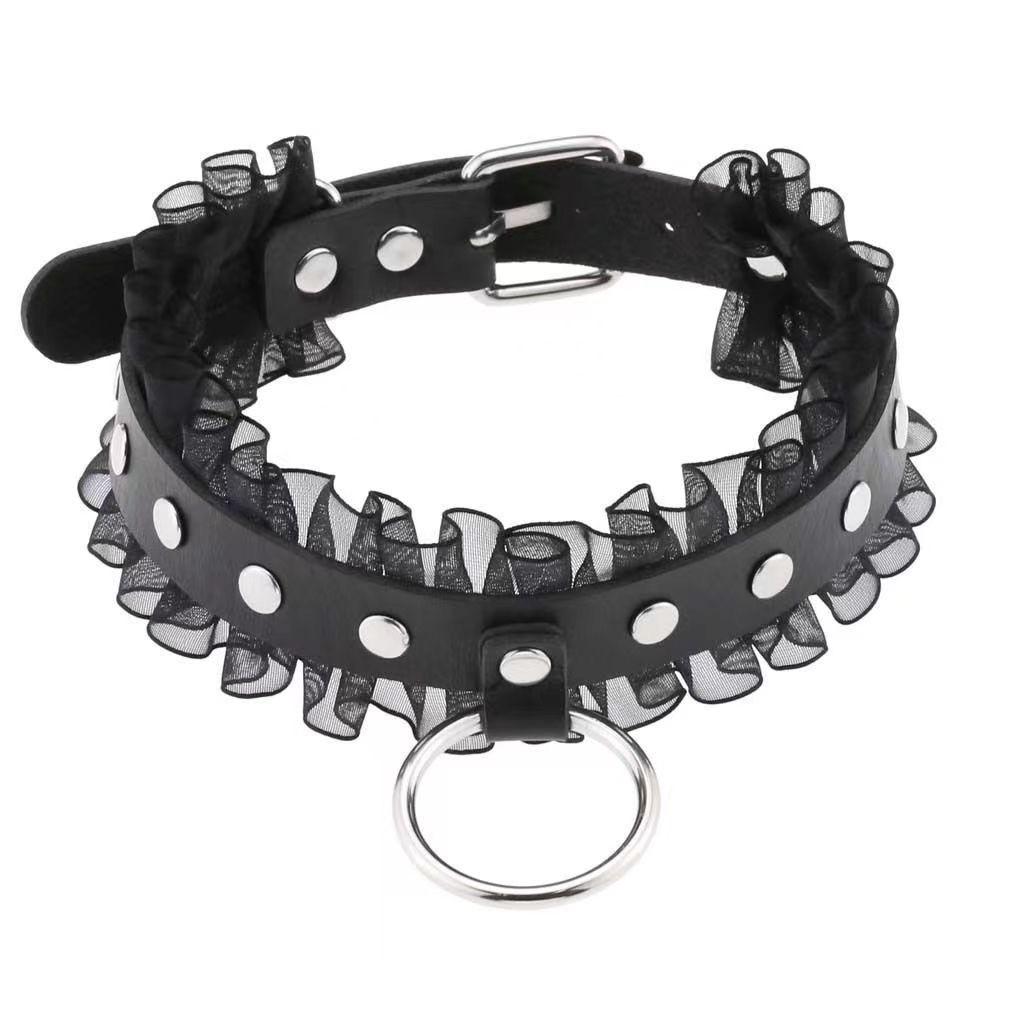 Bell Choker Necklace, Punk Hot Girl Adjustable Black Clavicle Neck Collar Accessory