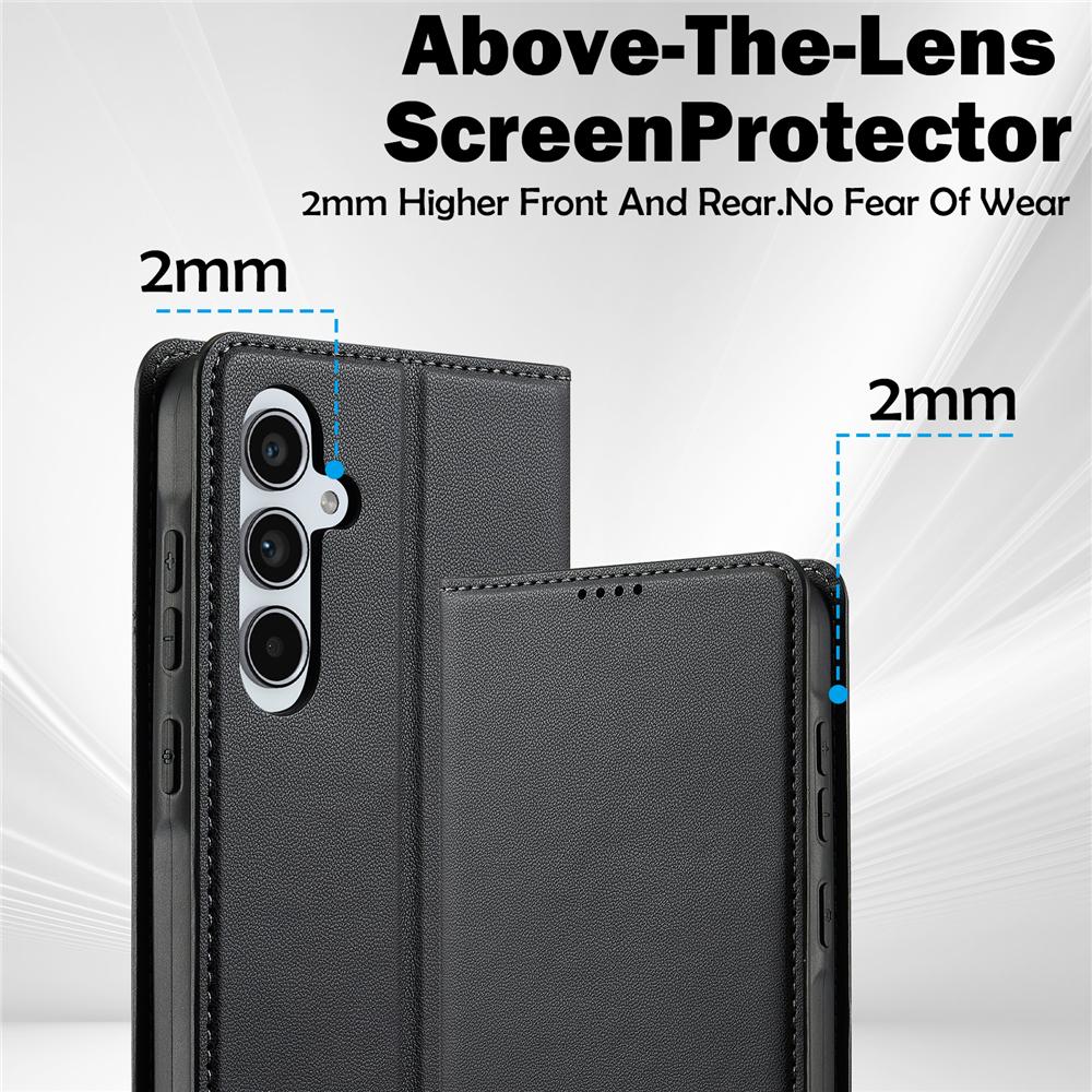 Magnetické flipové pouzdro peněženka pro Samsung S25 Ultra 5G Galaxy S25 Plus Kožený držák na karty Ochranné pouzdro na mobilní telefon