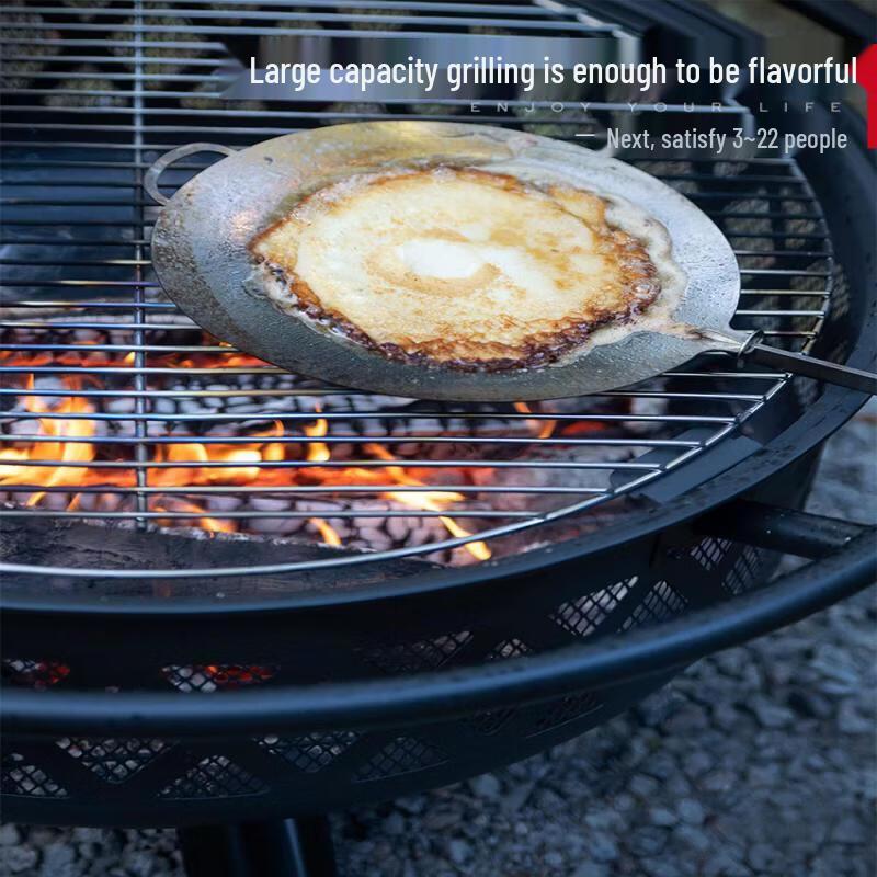Jundingying Charcoal Fire Pit & BBQ Grill