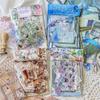 100pcs/lot Memo Pads Material Paper Watercolor Life Illustrated Guide Junk Journal Scrapbooking Cards Retro Background