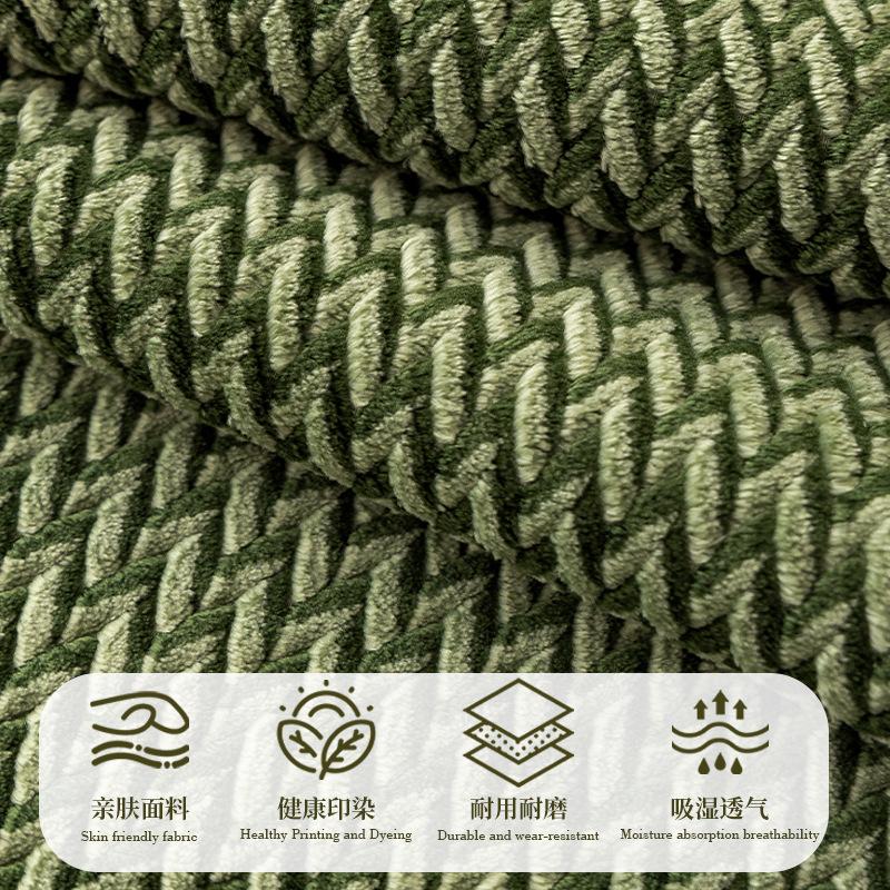 New Sofa Cushion Autumn And Winter Plush Thickened Non-Slip Seat Cushion Premium Leather Sofa Cover Cloth Towel