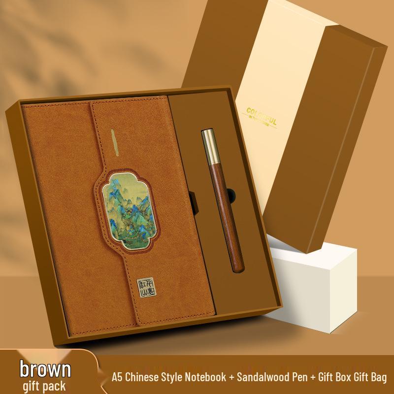 Custom Retro Laptop Gift Set with Notebook and Logo