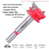 35mm Professional Double-Edge Hinge Hole Opener with Round & Hex Shank, Alloy Depth Stop