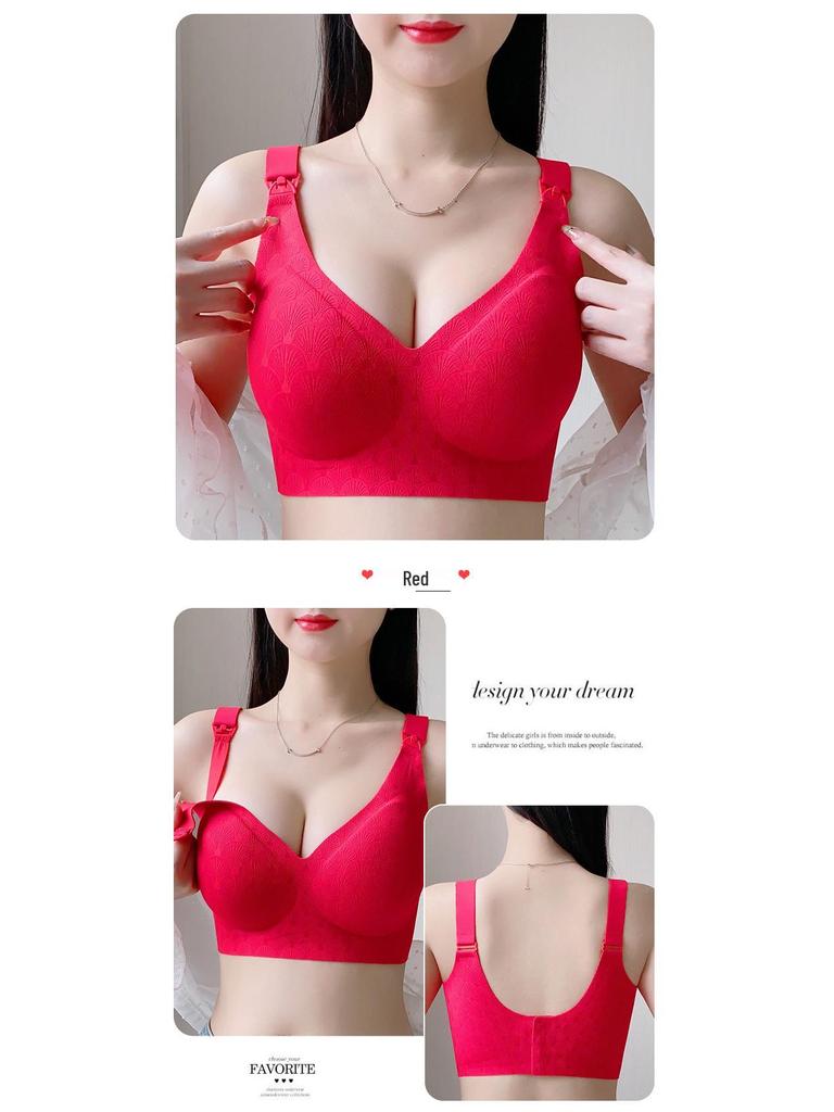 Seamless Plus Size Sports Bra: Bust Minimizer & Anti-Sagging Support for Maternity and Full Figures