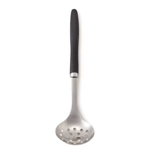 Suncraft Slotted Ladle, Tabletop, Made in Japan, Aisai Senka, AL-08, Silver