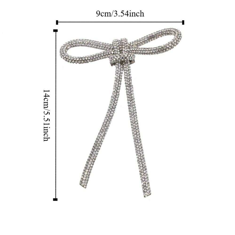 Funkelnde Kristall Schleife Broschen Elegante Mode Anzug Zubehör Geschenk Strassstein Anstecknadel Damen