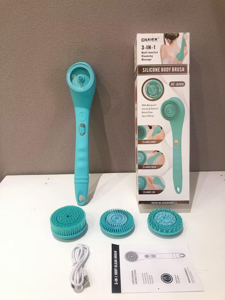 1SET Neue Elektrische Badebürste Vollautomatisch Haushalt Multifunktional Wasserdicht Massage Reiben Bade-Artefakt Langer Griff Badebürste