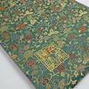 Senshishuin Nishijin Brocade Drawstring Bag Chinese Flowers and Large Size (Lined) - Grass/Green,