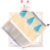 1Pcs 25x25cm Thicken Cotton Cartoon Love Bear Small Square Face Hand Towel With Loop Portable Absorbent Soft