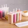 4-Piece Cute Popsicle Molds with Lids for Homemade DIY Ice Cream