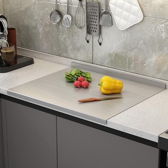 Nerezová krájecí deska Odolná velká krájecí deska Vhodná do myčky Nádobí Kuchyňské náčiní pro maso zeleninu pečení