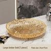 KANGMO Luxury Stainless Steel Fruit Snack Plate