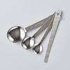 Kai Corporation KAI Stainless Steel Measuring Spoons, Set of 3 (Tablespoon, Teaspoon, 1/2 Teaspoon), Thin, with Spatula, Dishwasher Safe, Silver, KAI