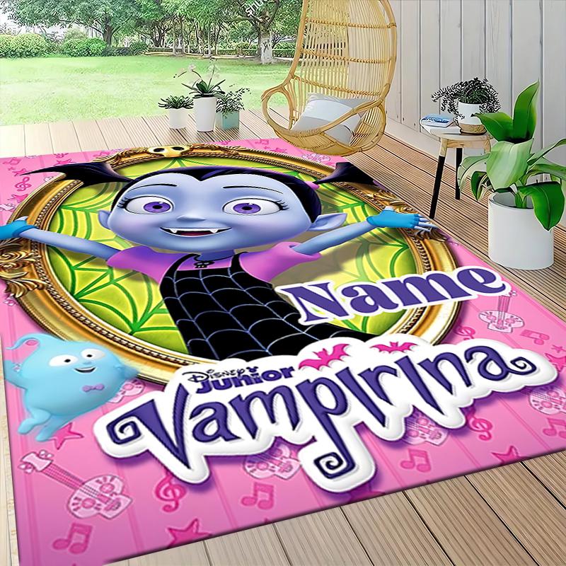 Custom Name Rainbow Fox Adventure Carpet Rug Customizable Soft Washable Anti-Slip Home Living Room Sofa Mats Personalized Rug. 0909161