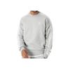 Adidas Originals Three Stripes Color Block Logo Crew Neck Long Sleeve Sweatshirt Men Sweatshirt Gray IM4514