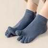 Anti-slip Five Toe Socks Mesh Low Cut Sports Socks Sweat-Absorbing Men's Five Finger Socks  Soccer