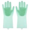 Silicone Kitchen Cleaning Dishwashing Gloves Magic Scrubber Rubber Dish Washing Gloves ARI