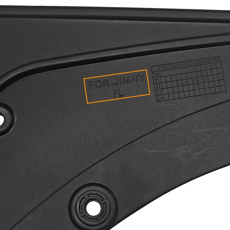 Pre Suzuki Jimny - Lamely Auto Lamely Blatníky Lamely Predný Zadný Blatník Ochranná lišta Auto