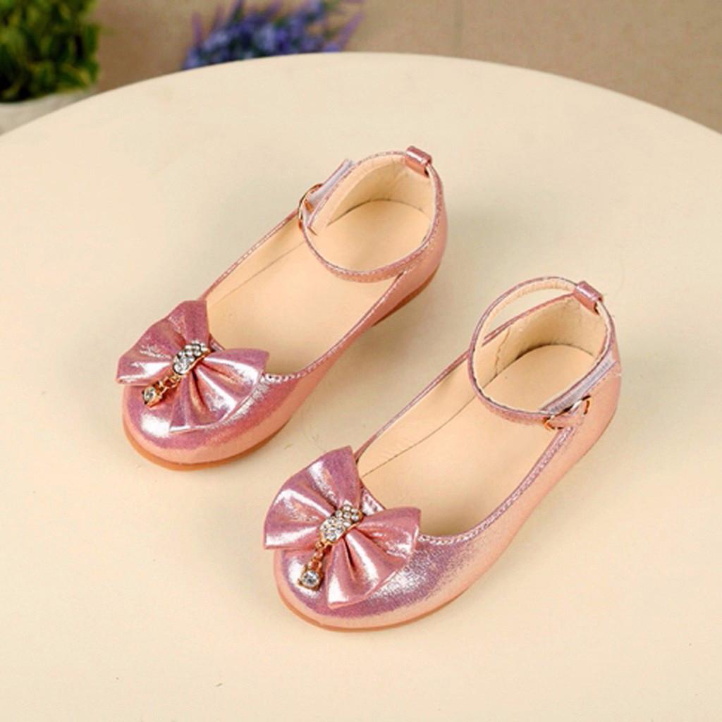 Copii Sugar Copii Bebeluși Fete Bowknot Crystal Dance Shallow Single Pantofi