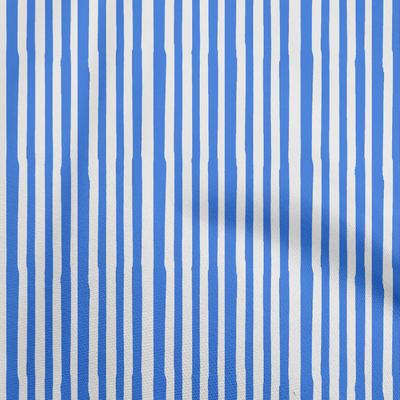 Cotton Flex Blue Fabric Stripes Craft Projects Decor Fabric Printed By The Yard 40 Inch