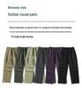 2024 Men's Trendy High Street Cargo Pants: Spring/Autumn, Handsome Loose Fit, Waterproof for Outdoor and Mountaineering