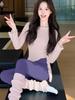 2025 Autumn/Winter Women's Yoga Outfit: Stylish Long Sleeve Slim Fit Top, Perfect for Outdoor and Training.