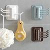 Strong Self Adhesive Wall 4 Hook Strong Without Drilling Key Holder Door Kitchen Towel Hanger Hooks Home Storage Accessories