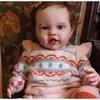 NPK Clearance Sales 24Inch Huge Baby Toddler Reborn Lottie kit Doll Unfinished Doll Parts included Cloth body and Eyes