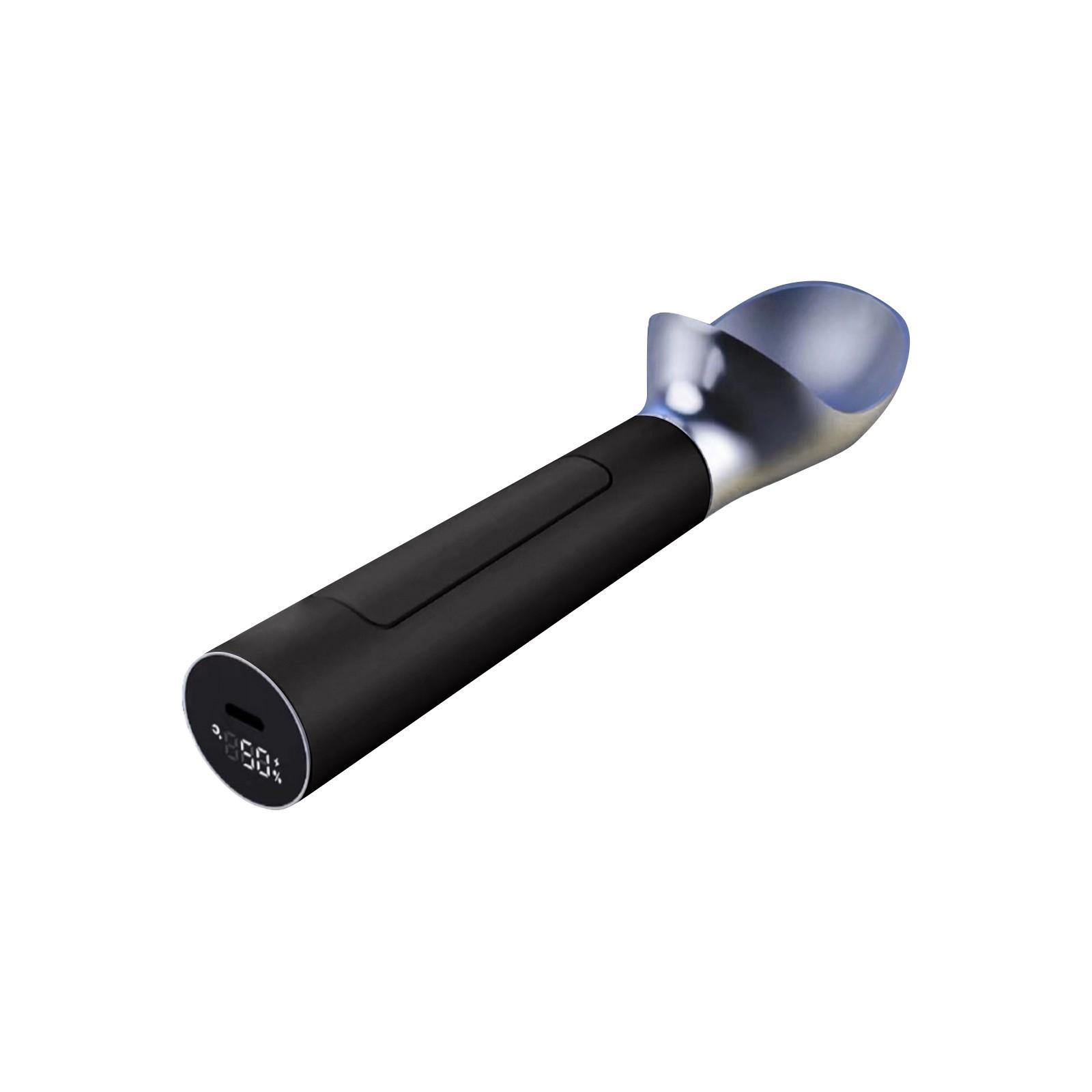 

Электрический для твердого мороженого и десертов, ручной нагрев до 158°F, перезаряжаемый, со светодиодным дисплеем, легко чистить, идеальный летний подарок One Size чёрный