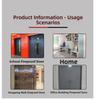 Wired Door Magnetic Alarm 100dB Sound Light Siren For Fire Safety School Office Commercial Building Security System