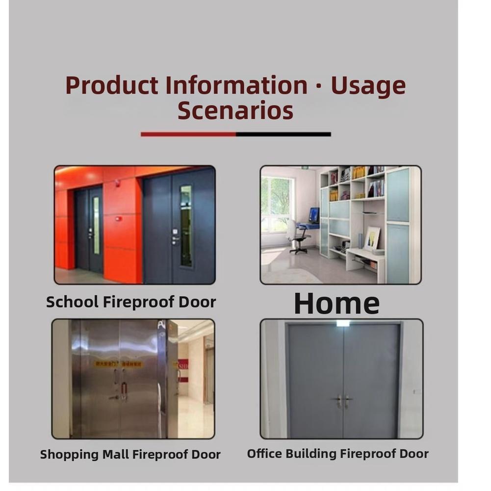 Wired Door Magnetic Alarm 100dB Sound Light Siren For Fire Safety School Office Commercial Building Security System