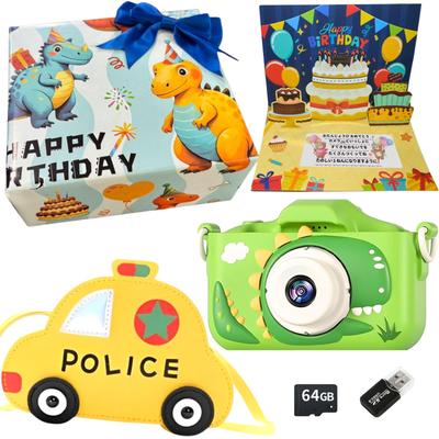 Z Zabawką Aparatem dla Dzieci z Muzyką do Gry 8x Hiragana Instrukcja Obsługi Chłopcy Popoma Kartka z Życzeniami Urodzinowymi [64GB Poshette] Funkcja, Odtwarzacz, Zoom,