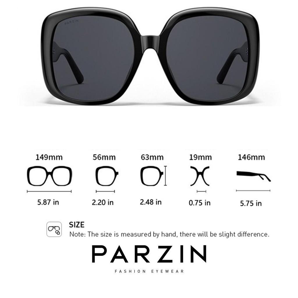 PARZIN Polarized Sunglasses Women Oversized Female Sun Glasses Ladies Shades UV Protection 91662