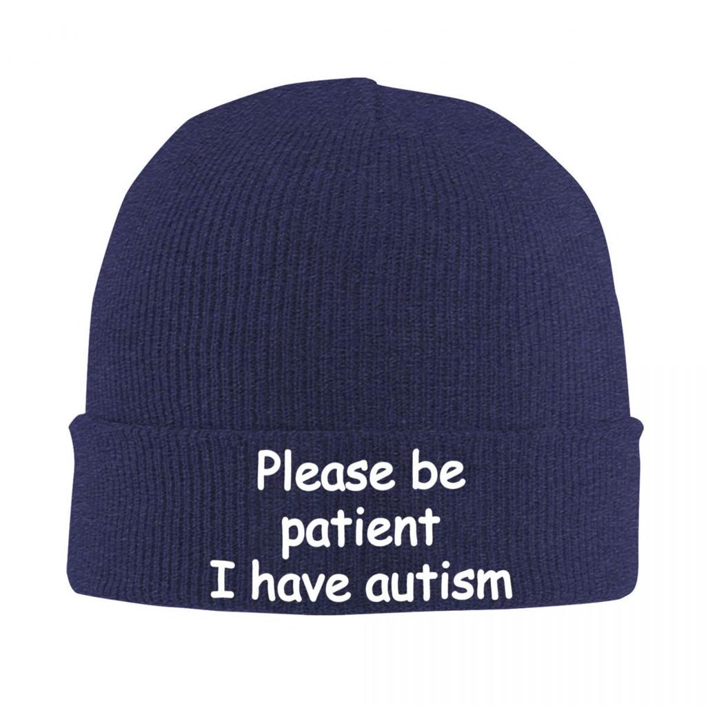 Please Be Patient I Have Autism Hat Autumn Winter Beanie New Cap Unisex Skullcap