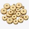 100pcs Stainless Steel Beads Flat Round Bead Gold Color Loose Spacer Beads for DIY Bracelet Necklace Jewelry Making Wholesale