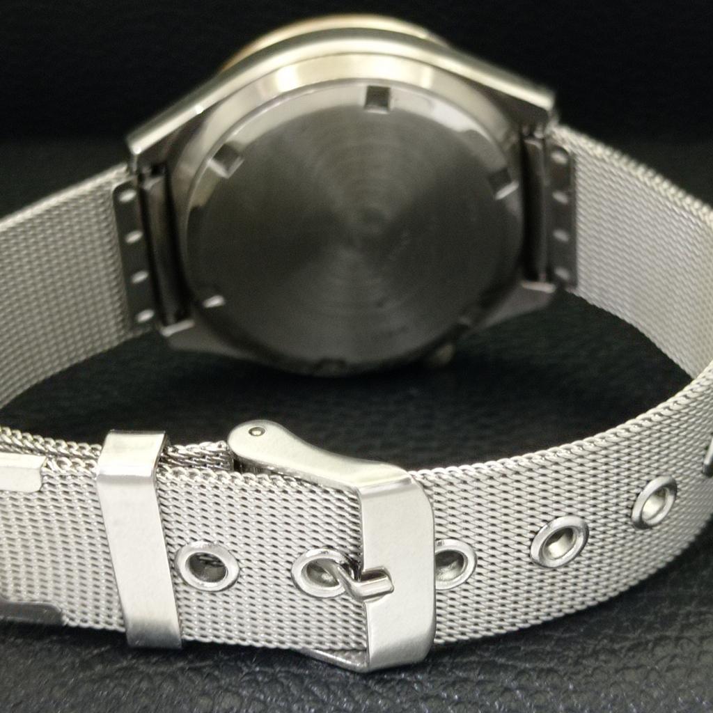 USED VINTAGE SEIKO 5 AUTOMATIC 7009A JAPAN MENS WHITE COLOR DIAL WATCH A433231-2 R115-a433231