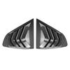 For BMW X4 G02 2018-2024 Car Rear Louver Window Side Shutter Cover Trim Sticker Vent Scoop ABS Carbon Fiber Black Accessories