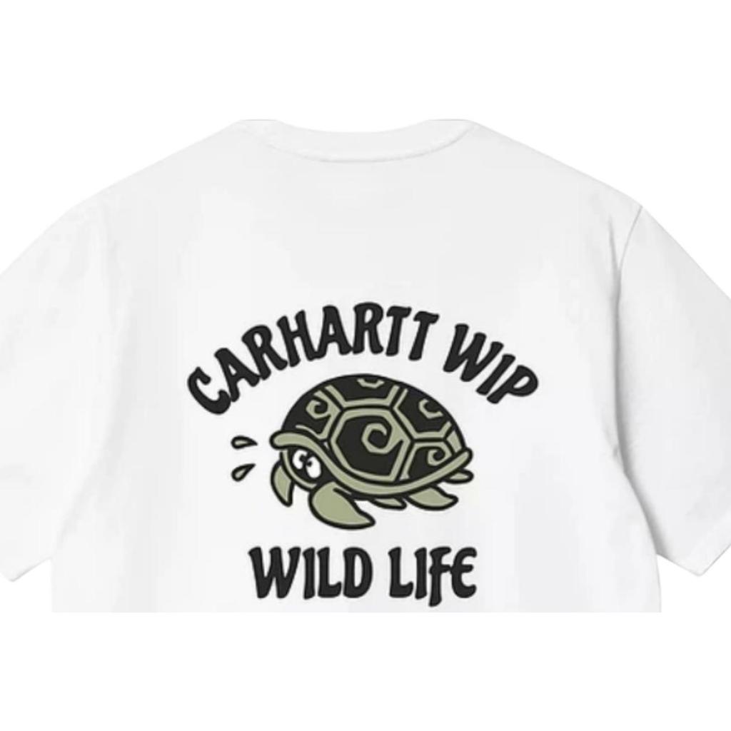 Carhartt WIP Classic Letter Logo Cartoon Turtle Pattern Printed Oversized T-Shirt Men Tops CHXTEI036253Q