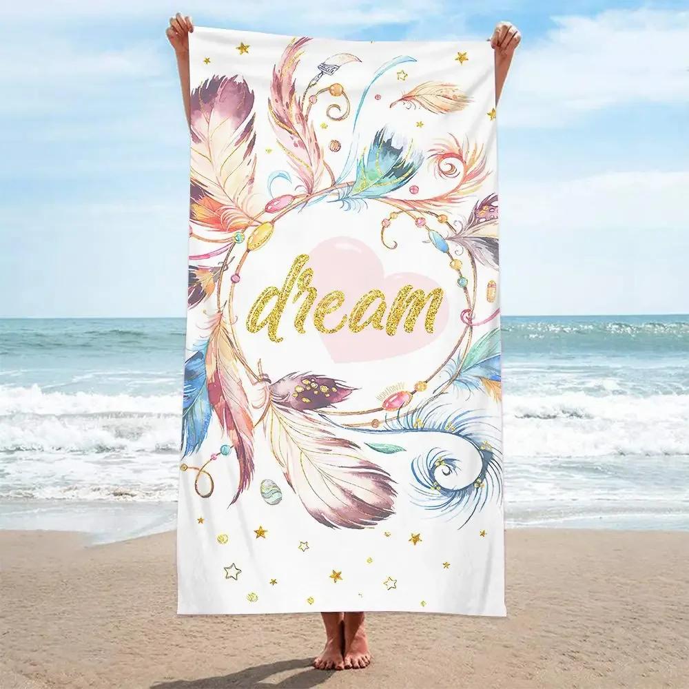 Asciugamano da Bagno Spesso Grande Nuovo Bellezza Sabbioso Senza Sabbia Poncho da Surf Bagno Estivo Nuoto Fitness Yoga Floreale Quadrato Asciugamano da Spiaggia