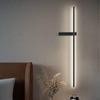 Minimalist LED Wall Lamp: Linear Strip Design for Bedroom or Living Room