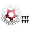 BULLSPANN Disc Brake Disc Rotor for 1 Compatible with Mountain Heat 160mm Bicycles, 6-Volt, Set, Bikes/Road Bikes/E-bikes, Dissipation, Red,