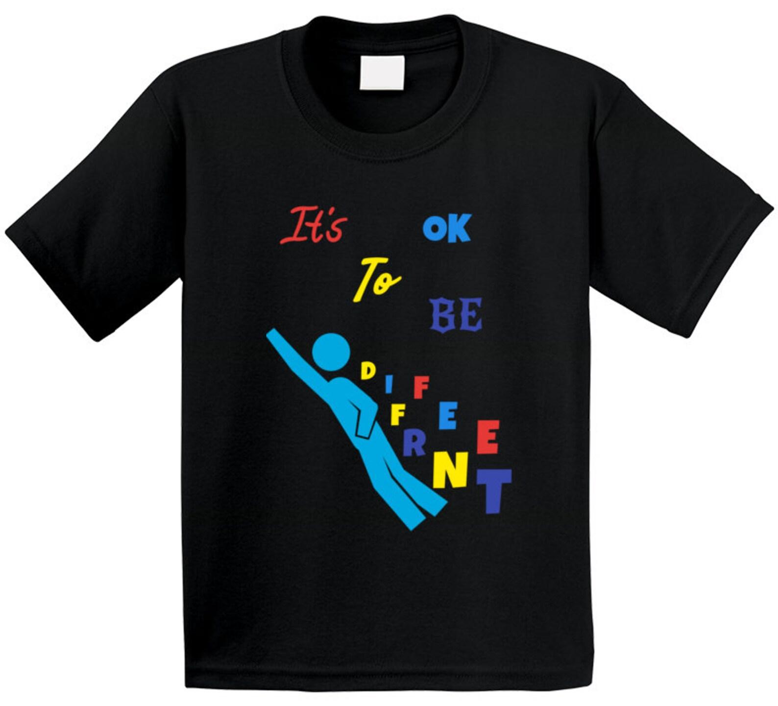 Autism Awareness Ok To Be Different T Shirt Youth L