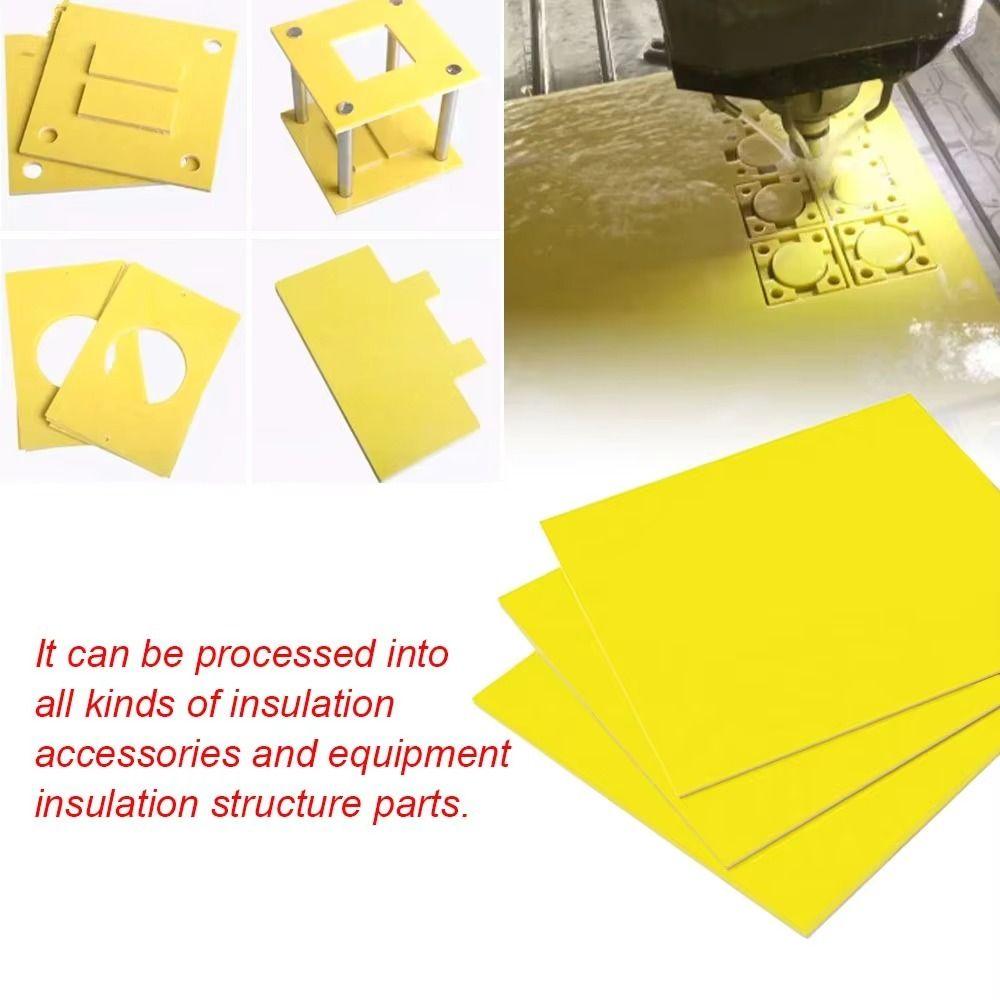 High Temperature Resistant Epoxy Board Yellow Circuit Insulation Board Protection Board  Battery