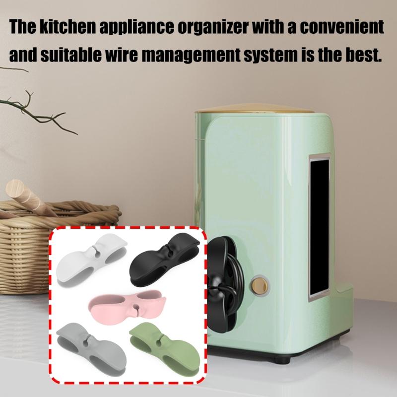 Adhesive Cable Clip Without Drill Cord Organizers For Kitchen Countertops Desk Multipurpose Wire Holder Cord Management